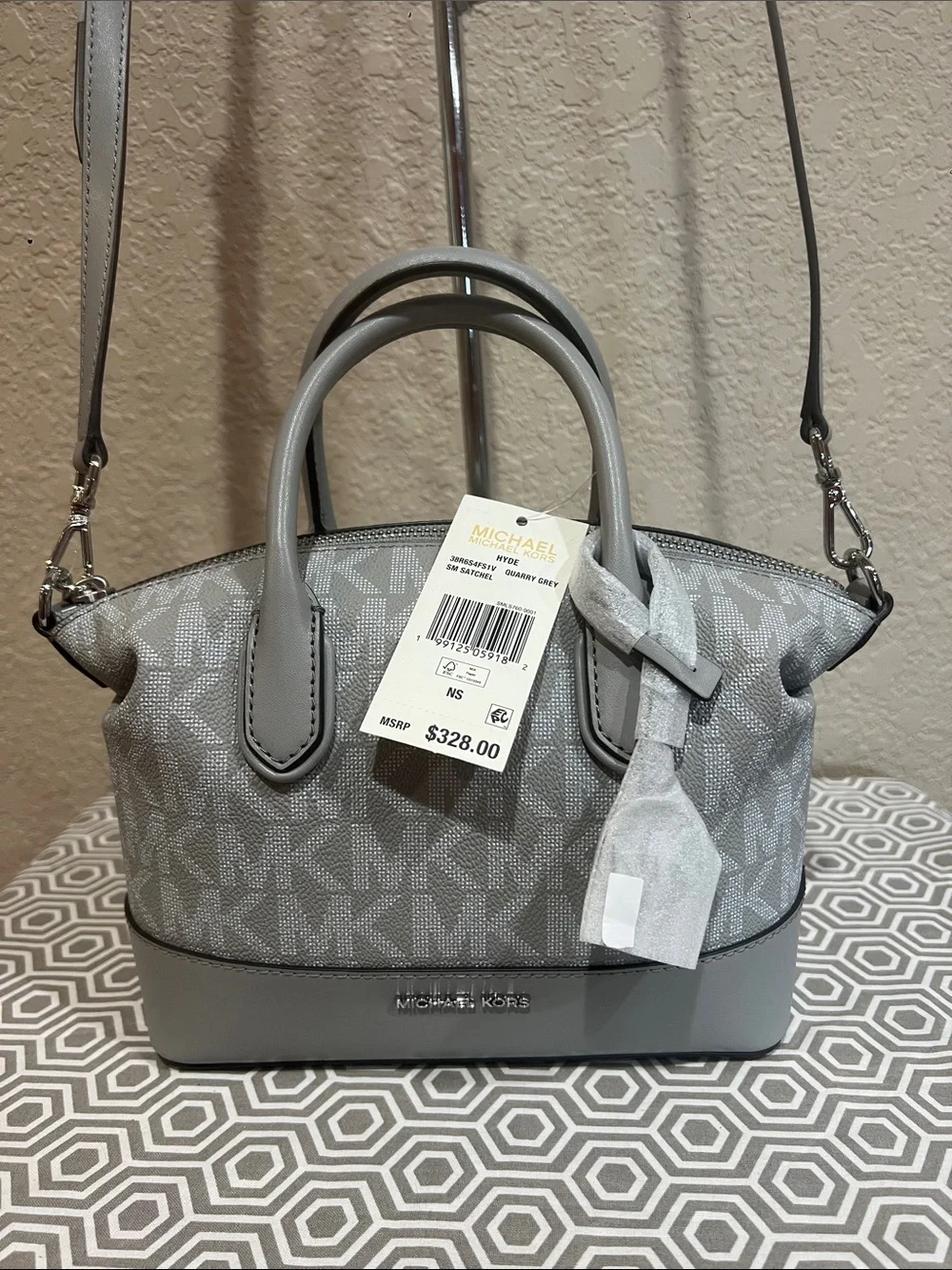 Michael Kors Quarry Grey sm satchel. HYDE